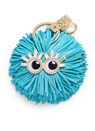 Main View - Click To Enlarge - SOPHIE HULME - 'Carlos' leather pompom monster keyring