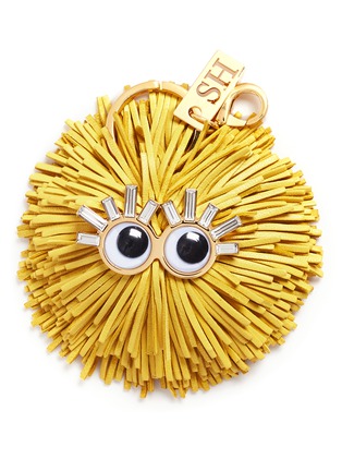 Main View - Click To Enlarge - SOPHIE HULME - 'Scout' leather pompom monster keyring