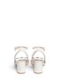 Back View - Click To Enlarge - TORY BURCH - 'Marguerite' floral stud perforated leather sandals
