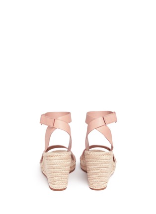 Back View - Click To Enlarge - TORY BURCH - 'Bima' leather espadrille wedge sandals