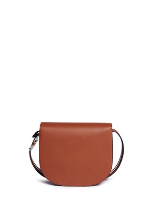 Detail View - Click To Enlarge - TORY BURCH - 'Modern Buckle' leather saddle bag