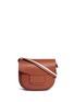 Main View - Click To Enlarge - TORY BURCH - 'Modern Buckle' leather saddle bag