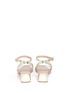 Back View - Click To Enlarge - TORY BURCH - 'Elizabeth 2' mirror leather sandals