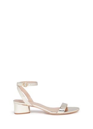 Main View - Click To Enlarge - TORY BURCH - 'Elizabeth 2' mirror leather sandals