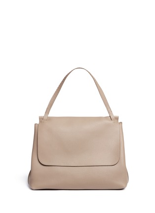 Main View - Click To Enlarge - THE ROW - 'Top Handle 14' large leather flap shoulder bag