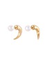 Main View - Click To Enlarge - TASAKI - 'Refined Rebellion Horn' Akoya pearl claw earrings