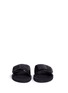 Front View - Click To Enlarge - MICHAEL KORS - 'MK' logo perforated band rubber slide sandals