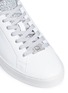 Detail View - Click To Enlarge - MICHAEL KORS - 'Irving' glitter panel leather sneakers