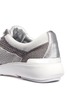 Detail View - Click To Enlarge - MICHAEL KORS - 'Skyler' metallic knit and leather sneakers