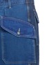 Detail View - Click To Enlarge - BLEU DE PANAME - Washed patchwork denim pants