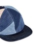 Detail View - Click To Enlarge - ALBUM - 'Pinwheel' patchwork denim baseball cap
