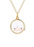 Figure View - Click To Enlarge - LOQUET LONDON - 18K YELLOW GOLD SAPPHIRE CHINESE NEW YEAR CHARM - RABBIT