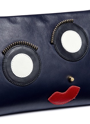  - A-ESQUE - 'Box Clutch 02 E-Motion' leather bag