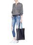 Figure View - Click To Enlarge - A-ESQUE - 'Simple 03' reversible leather tote