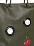  - A-ESQUE - 'Midi E-Motion 03' appliqué leather tote