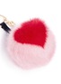 Detail View - Click To Enlarge - KOSETTE - 'Heart' mink fur pompom keyring
