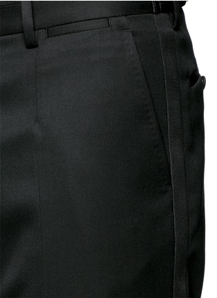 Detail View - Click To Enlarge - - - Ribbon trim twill tuxedo pants