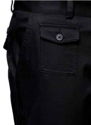 Detail View - Click To Enlarge - - - Cotton twill cargo jogging pants