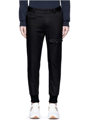 Main View - Click To Enlarge - - - Cotton twill cargo jogging pants
