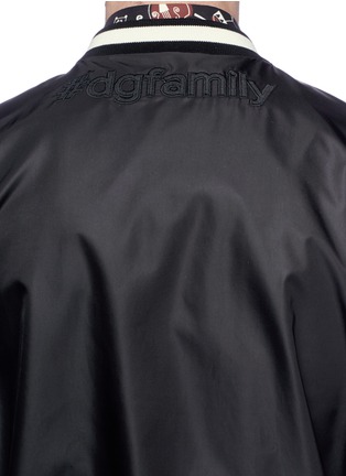 Detail View - Click To Enlarge - - - Designer DJ appliqué bomber jacket