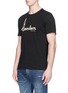 Front View - Click To Enlarge - DENHAM - 'D-Scissor' embroidered T-shirt