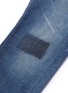 Detail View - Click To Enlarge - DENHAM - 'Razor' patchwork distressed slim fit jeans