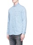 Front View - Click To Enlarge - DENHAM - 'The Standard' denim shirt