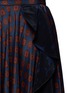 Detail View - Click To Enlarge - LANVIN - Ruffle trim foulard print silk skirt