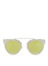 Main View - Click To Enlarge - STEPHANE + CHRISTIAN - 'Adora' pearlescent temple metal front mirror sunglasses