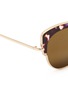 Detail View - Click To Enlarge - STEPHANE + CHRISTIAN - 'Rococo' tortoiseshell acetate wire cat eye mirror sunglasses
