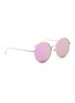 Figure View - Click To Enlarge - STEPHANE + CHRISTIAN - 'Cantabile' coated rim round metal mirror sunglasses