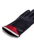 Detail View - Click To Enlarge - ARISTIDE - 'Ambush' lip and teeth lambskin leather short gloves