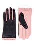 Main View - Click To Enlarge - ARISTIDE - Colourblock lambskin leather short gloves