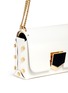Detail View - Click To Enlarge - JIMMY CHOO - 'Lockett Petite' curb chain leather shoulder bag