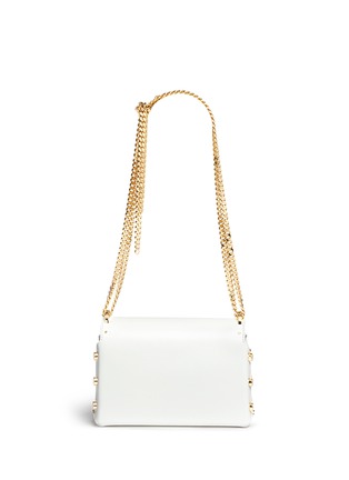 Back View - Click To Enlarge - JIMMY CHOO - 'Lockett Petite' curb chain leather shoulder bag
