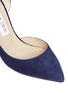 Detail View - Click To Enlarge - JIMMY CHOO - 'Lucy 85' ankle strap suede d'Orsay pumps