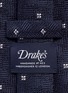 Detail View - Click To Enlarge - DRAKE'S - Diamond cross jacquard silk tie