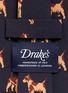 Detail View - Click To Enlarge - DRAKE'S - Dog print schappe silk tie