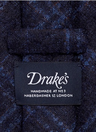 Detail View - Click To Enlarge - DRAKE'S - Check plaid alpaca-wool blend tie