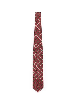 Main View - Click To Enlarge - DRAKE'S - Square print silk tie