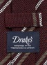 Detail View - Click To Enlarge - DRAKE'S - Dot stripe jacquard silk tie