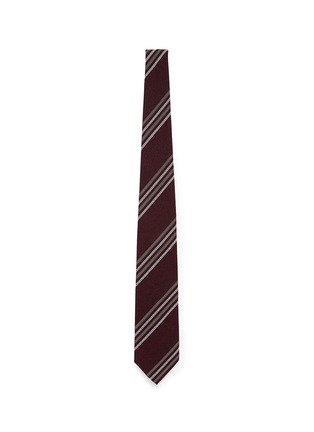 Main View - Click To Enlarge - DRAKE'S - Dot stripe jacquard silk tie