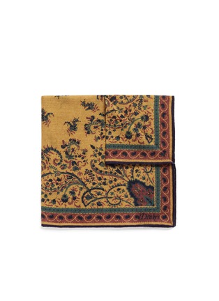 Main View - Click To Enlarge - DRAKE'S - Flower print wool-silk pocket square
