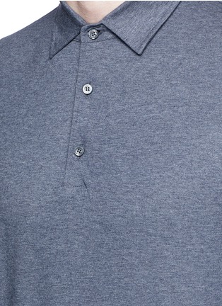 Detail View - Click To Enlarge - ISAIA - Cashmere-cotton polo shirt