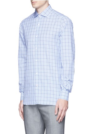 Front View - Click To Enlarge - ISAIA - 'Milano' check cotton shirt