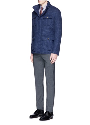 Figure View - Click To Enlarge - ISAIA - 'Parma' check cotton shirt