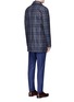 Back View - Click To Enlarge - ISAIA - 'San Gennaro' check plaid puffer coat