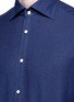 Detail View - Click To Enlarge - ISAIA - 'Como' polka dot cotton herringbone shirt