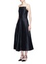 Front View - Click To Enlarge - LANVIN - Woodgrain effect jacquard dress
