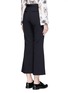 Back View - Click To Enlarge - STELLA MCCARTNEY - 'Angela' wool cropped flared pants